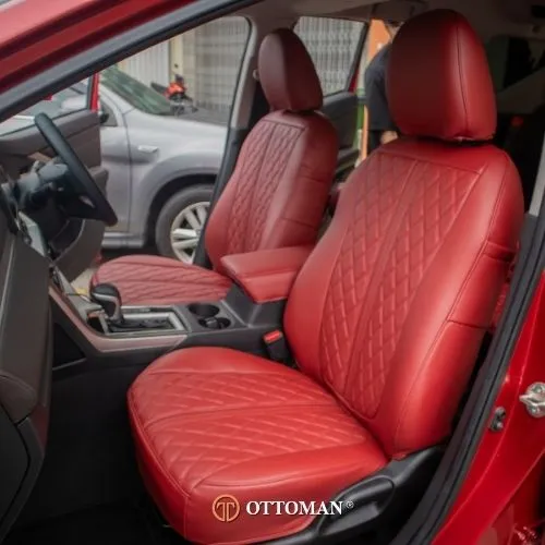 Mitsubishi Xpander fitted with Full Maroon seat covers
