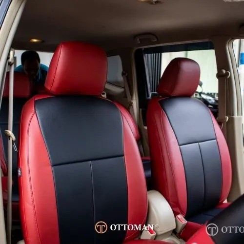 Nissan Grand Livina fitted with Black & Maroon seat covers