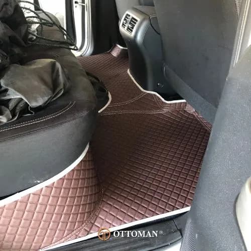 Nissan Navara fitted with Classic Brown 3D car mats
