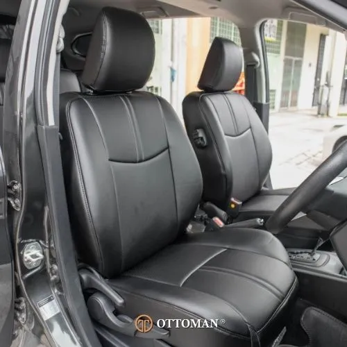 Perodua Aruz fitted with Full Black seat covers