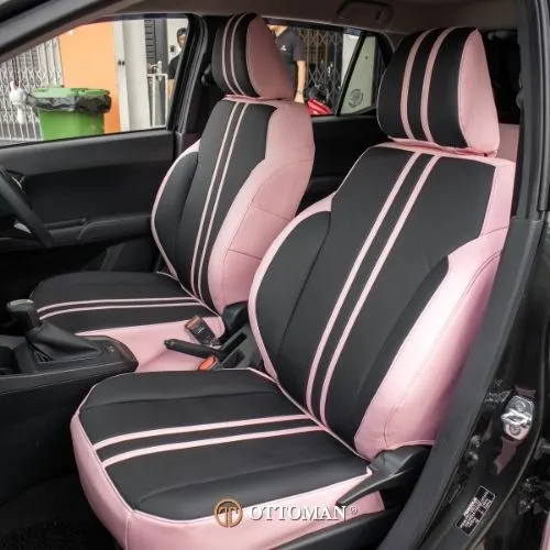 Perodua Axia Eleven Series Black & Pink + Pink — real install