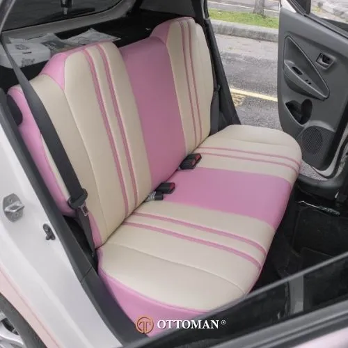 Perodua Axia Eleven Series Cream & Pink + Pink — real install