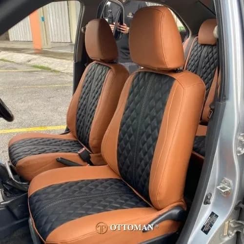 Perodua Bezza Adamas Series Black & Caramel — real install
