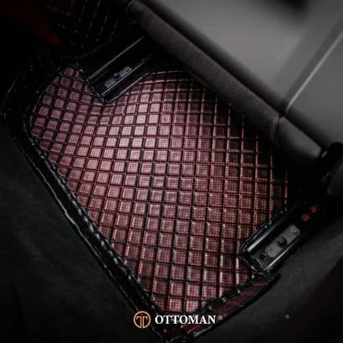 Porsche Boxter 718 fitted with Red 3D car mat