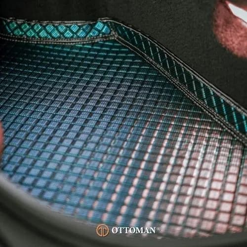 Porsche Boxter 718 fitted with Blue 3D car mat