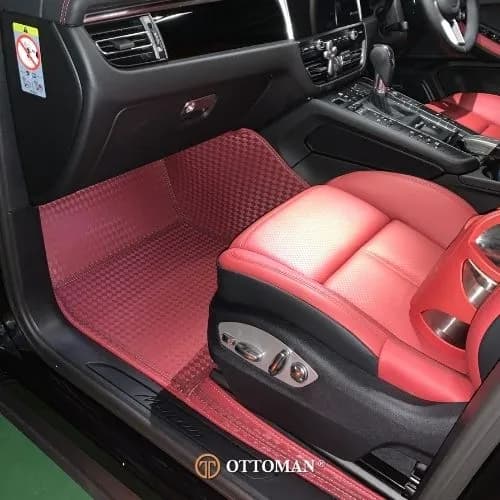 Porsche Macan Titanium Series maroon — real install