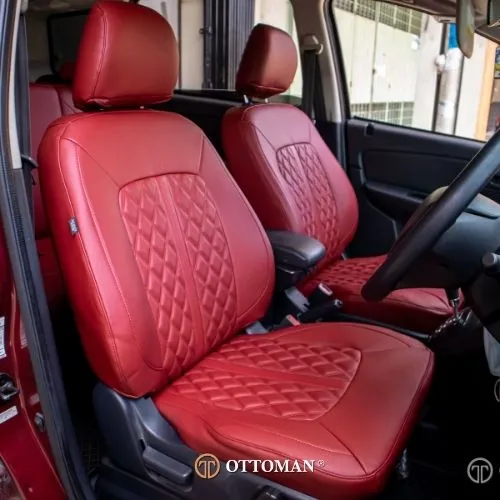 Proton Exora fitted with Full Maroon seat covers