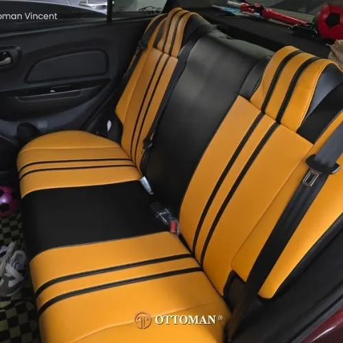 Proton Saga Eleven Series Yellow & Black + Black — real install