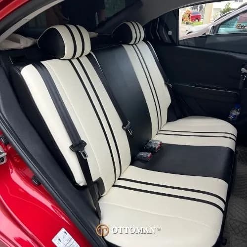 Proton Saga Eleven Series White & Black + Black — real install
