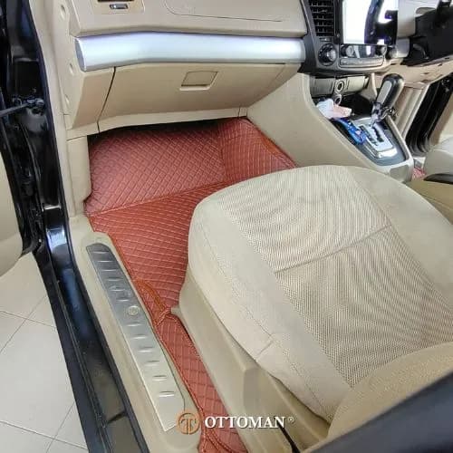 SsangYong Stavic fitted with Classic Porsche Orange 3D car mats