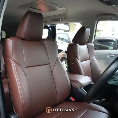 Toyota Alphard fitted with Origin Full Brown seat covers