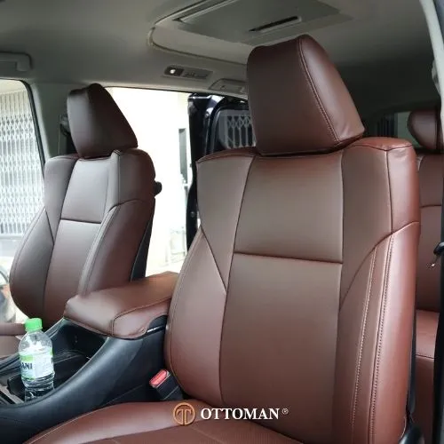 Toyota Alphard fitted with Origin Full Brown seat covers