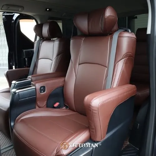 Toyota Alphard fitted with Origin Full Brown seat covers
