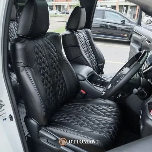 Toyota Alphard fitted with Adamas Full Black seat covers