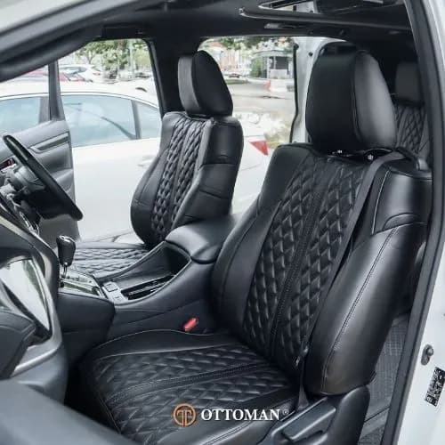 Toyota Alphard fitted with Adamas Full Black seat covers