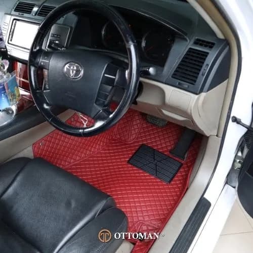 Toyota Mark-X fitted with Classic Red 3D car mats