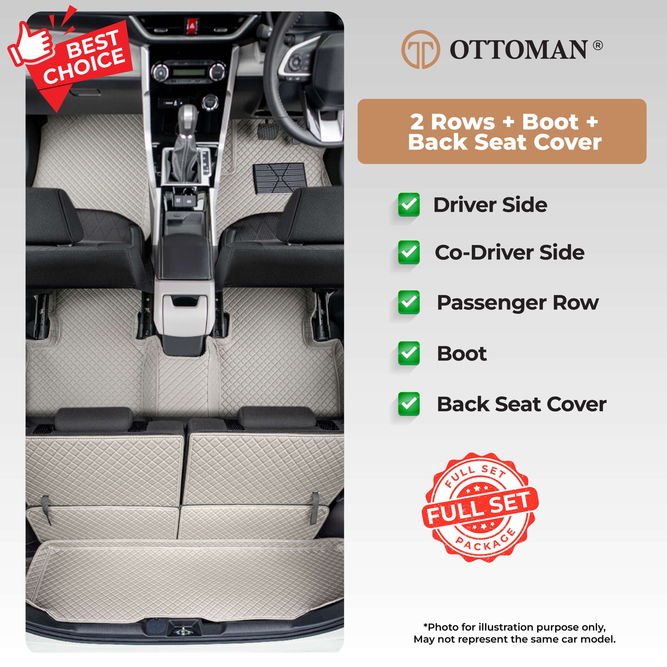 Proton X50 (2020-Present) Ottoman Car Mat