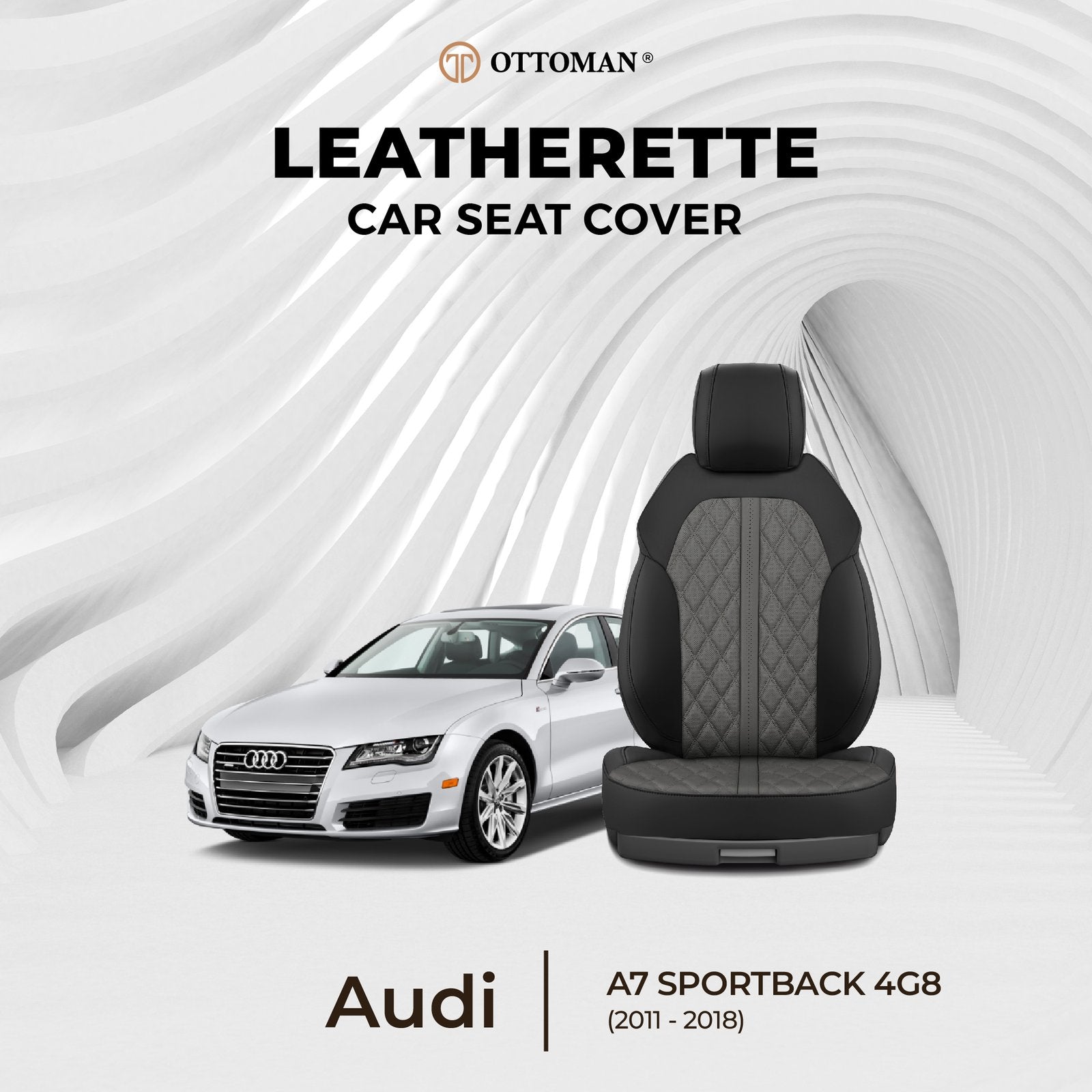 Audi A7 Sportback 4G8 (2011-2018) Ottoman Seat Cover - Ottoman Car Mats