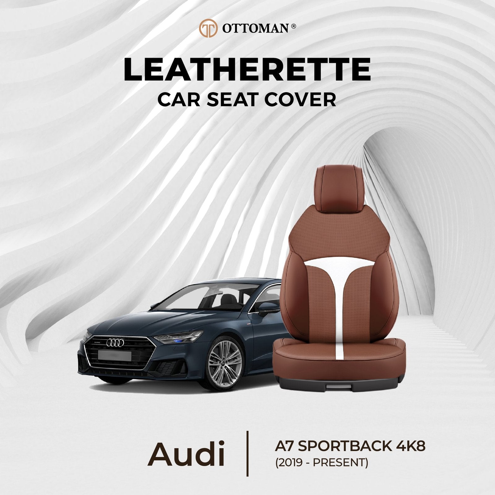 Audi A7 Sportback 4K8 (2019-Present) Ottoman Seat Cover - Ottoman Car Mats