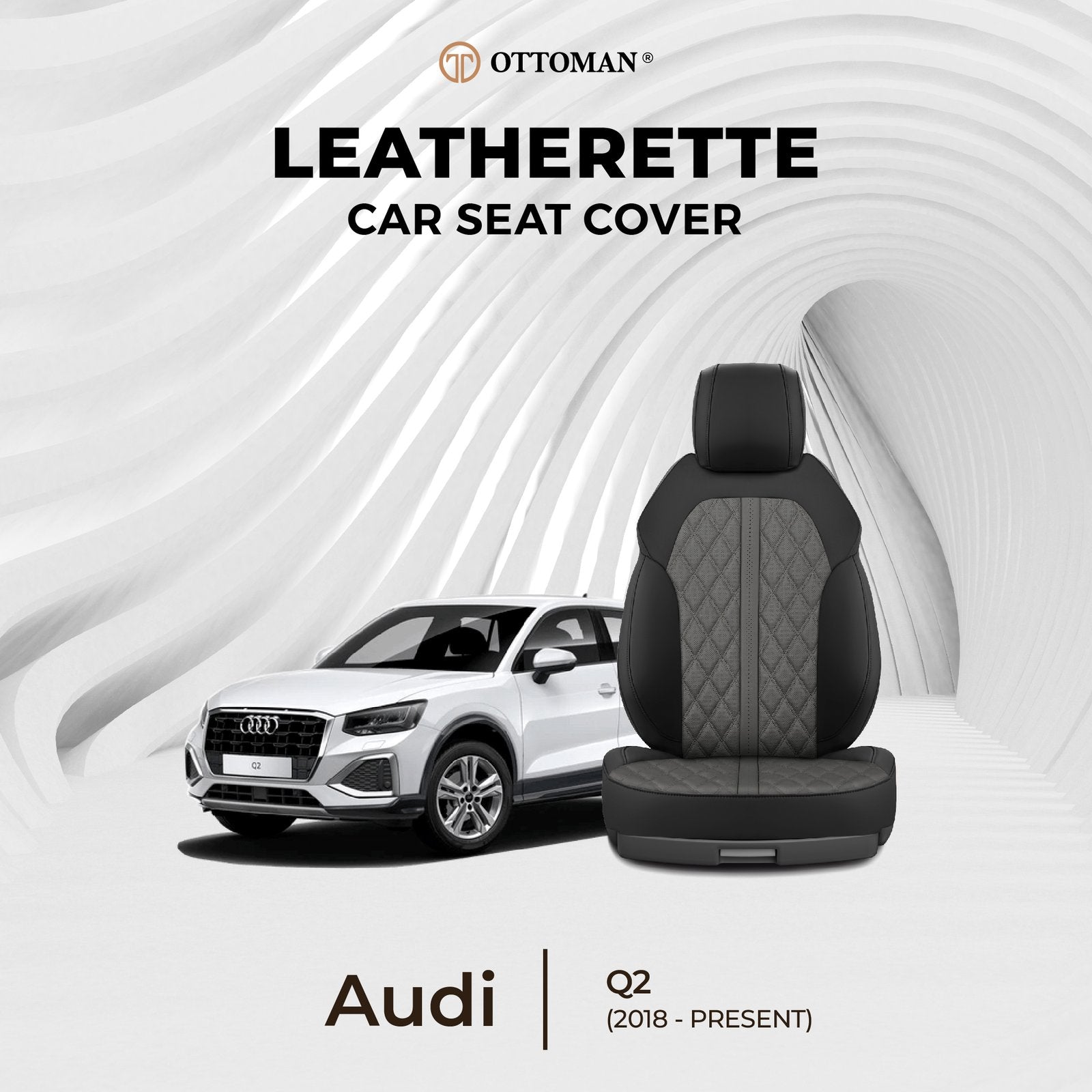 Audi Q2 (2018-Present) Ottoman Seat Cover - Ottoman Car Mats