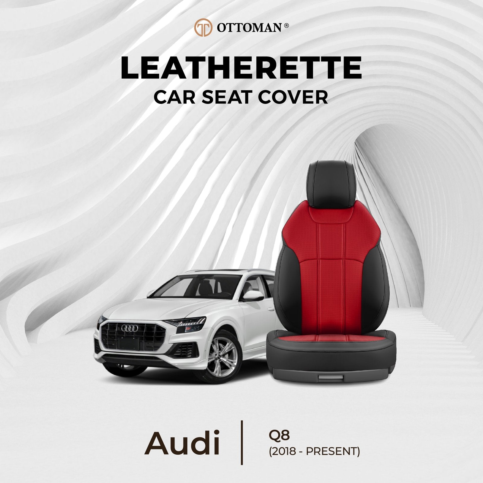 Audi Q8 (2018-Present) Ottoman Seat Cover - Ottoman Car Mats