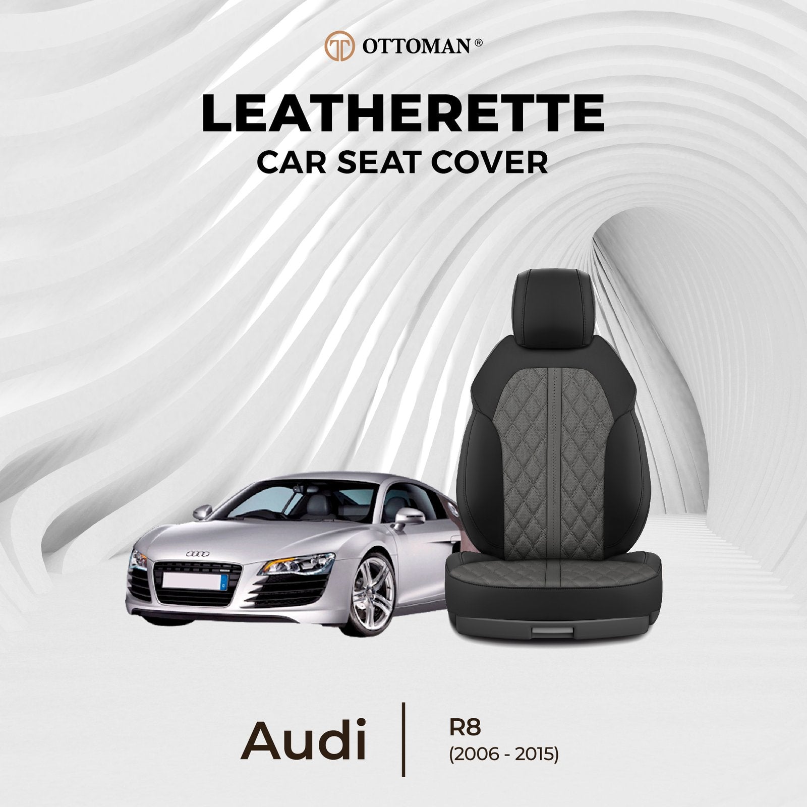 Audi R8 (2006-2015) Ottoman Seat Cover - Ottoman Car Mats