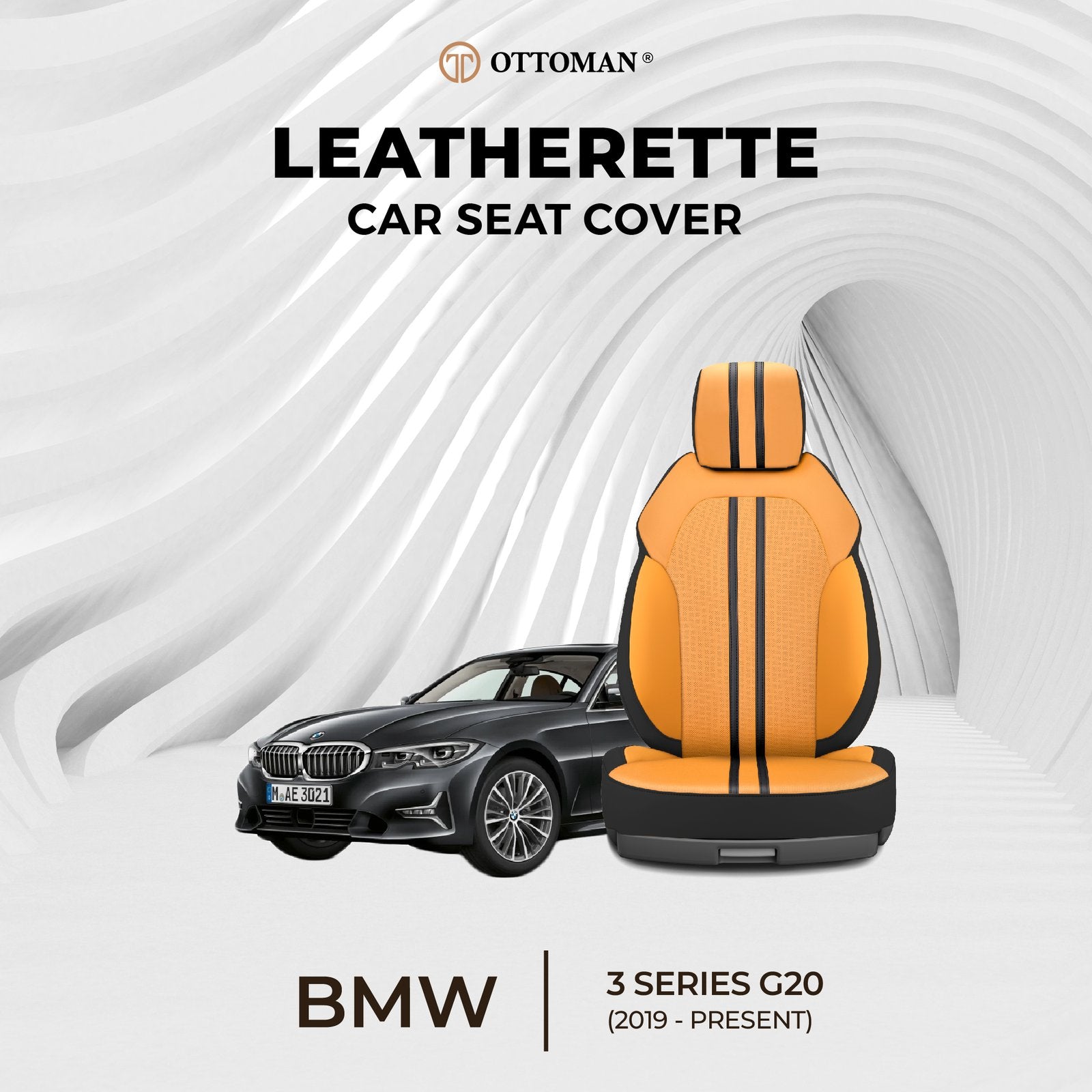 BMW 3 Series G20 (2019-Present) Ottoman Seat Cover - Ottoman Car Mats