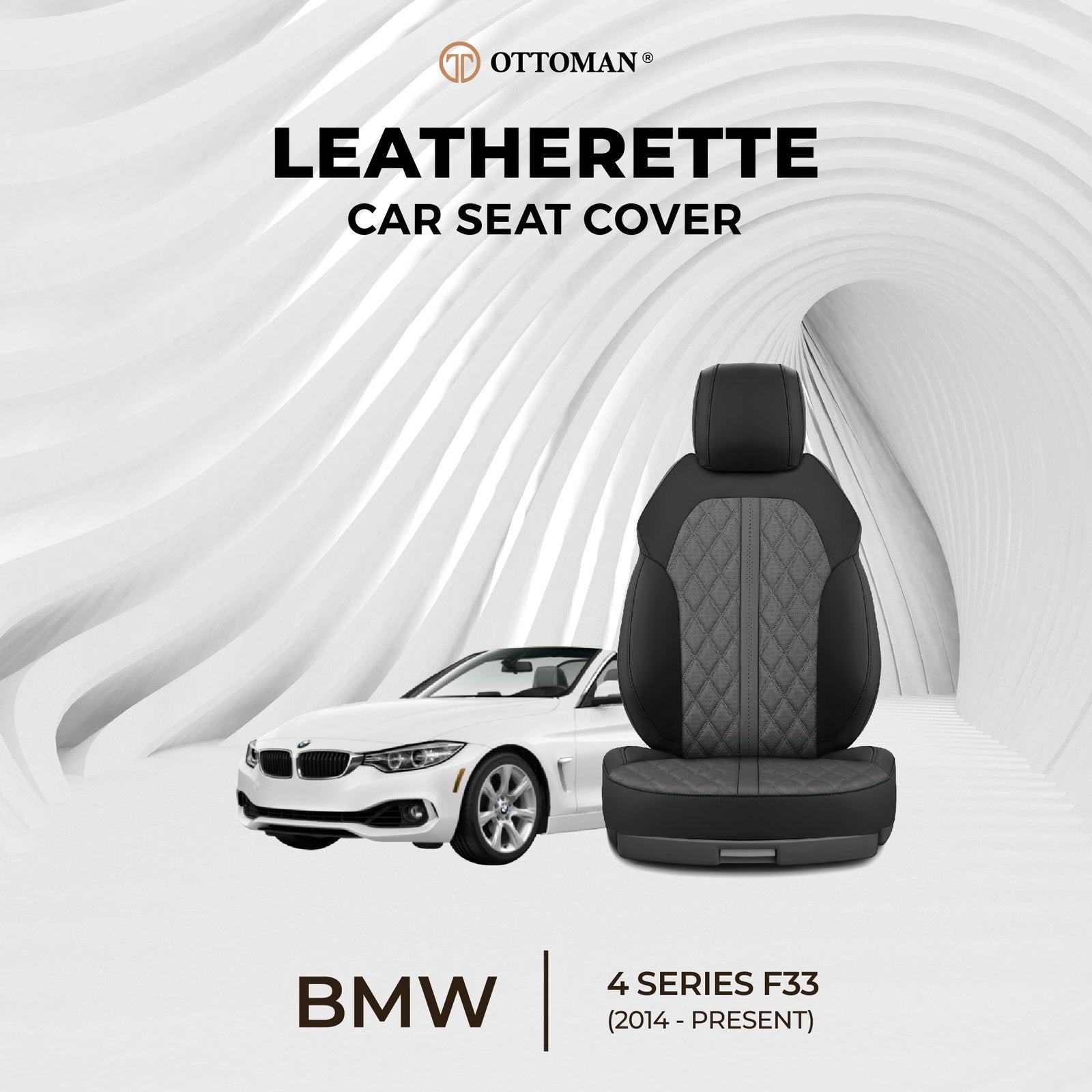 BMW 4 Series F33 CONVERTIBLE (2014-Present) Ottoman Seat Cover - Ottoman Car Mats