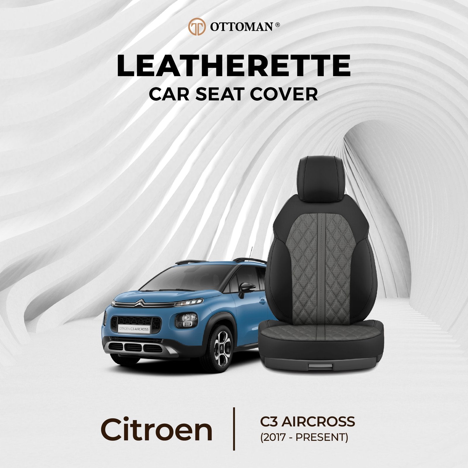 Citroen C3 Aircross (2017-Present) Ottoman Seat Cover - Ottoman Car Mats