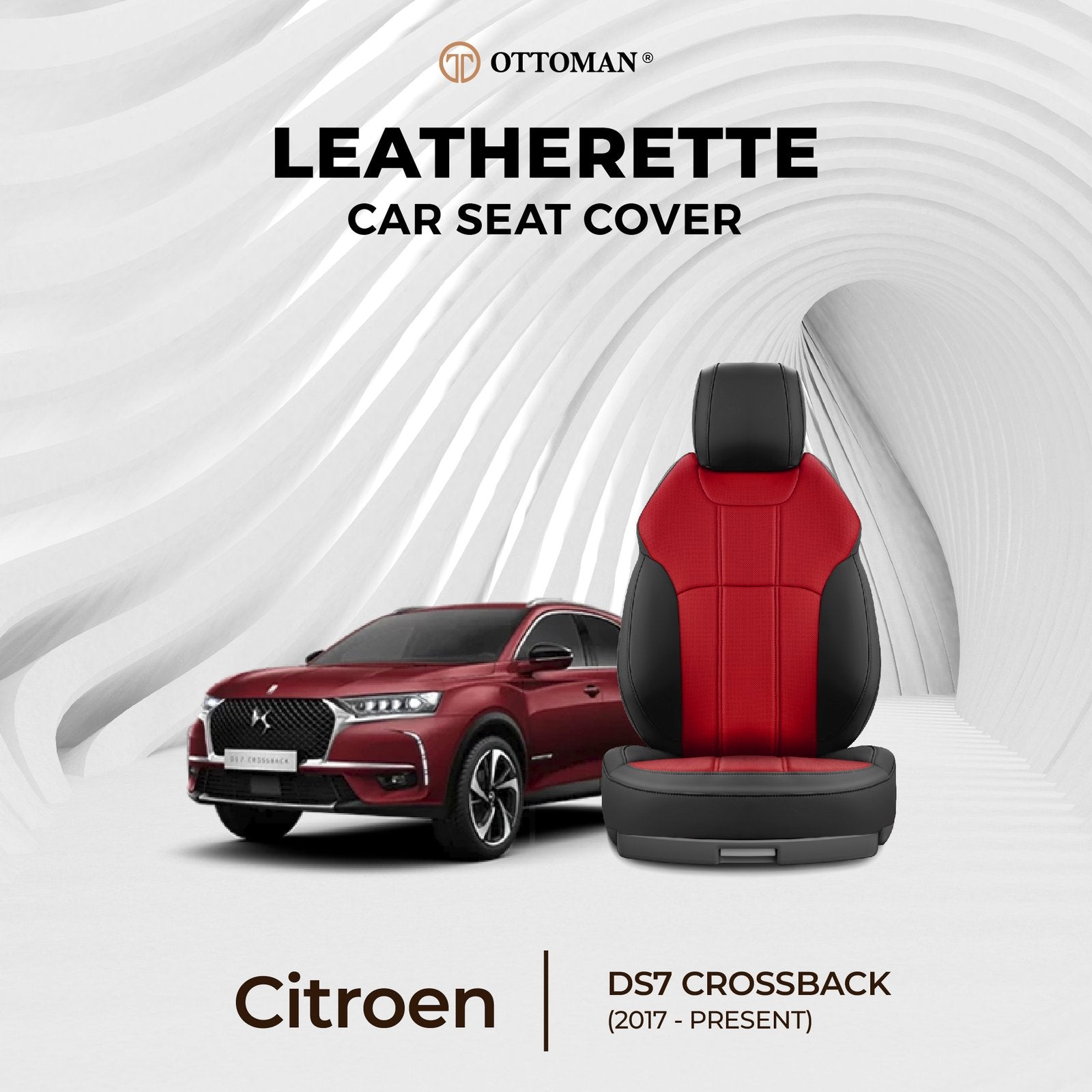 Citroen DS7 Crossback (2017-Present) Ottoman Seat Cover - Ottoman Car Mats