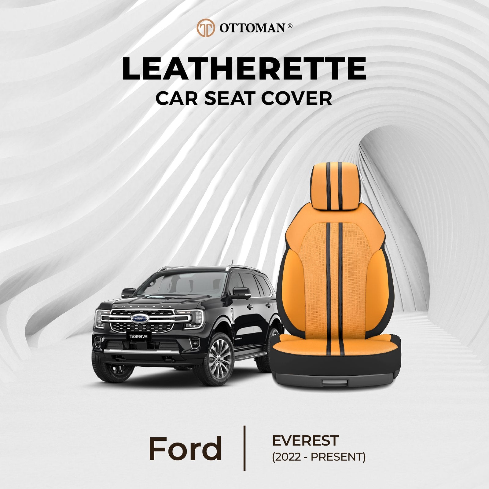 Ford Everest (2022-Present) Ottoman Seat Cover - Ottoman Car Mats