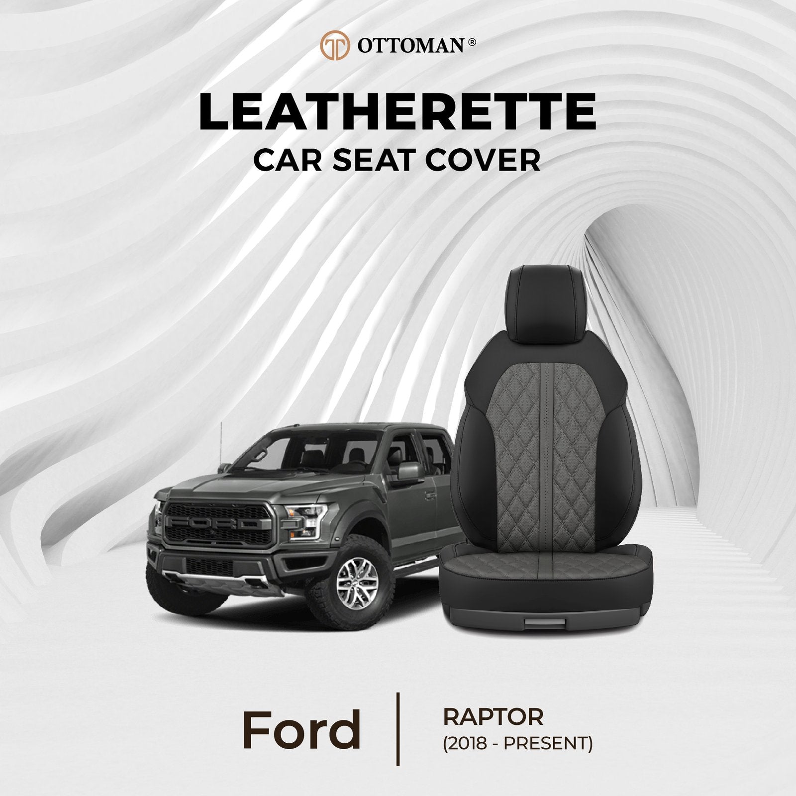 Ford Raptor (2018-Present) Ottoman Seat Cover - Ottoman Car Mats