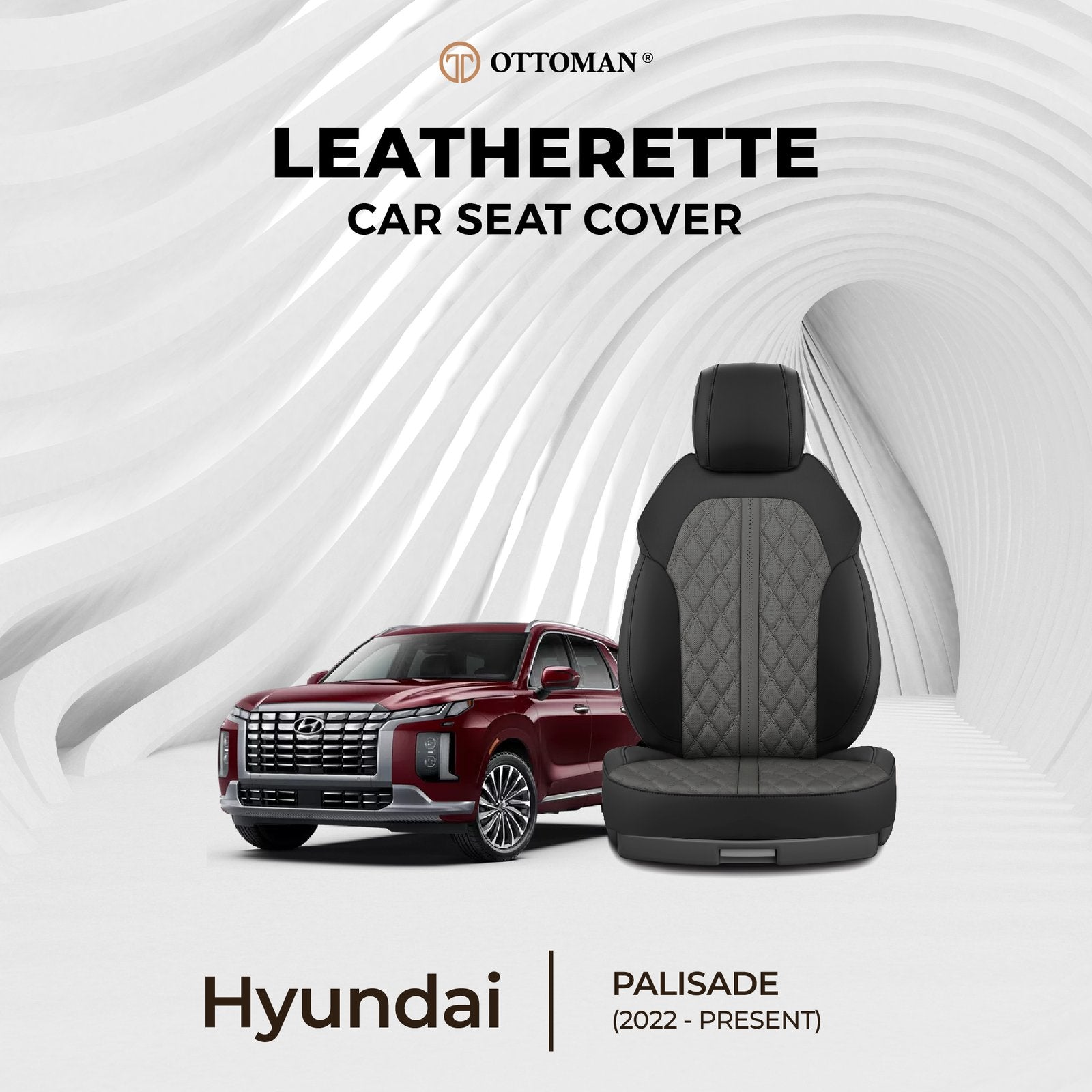 Hyundai Palisade (2022-Present) Ottoman Seat Cover - Ottoman Car Mats