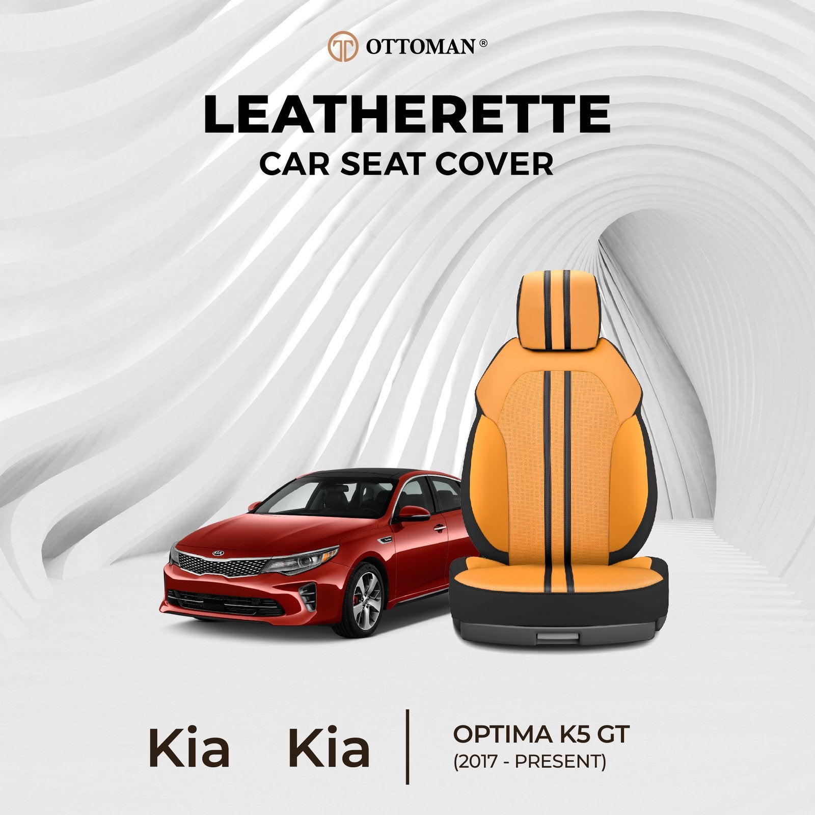 Kia K5 Optima GT (2017-Present) Ottoman Seat Cover - Ottoman Car Mats