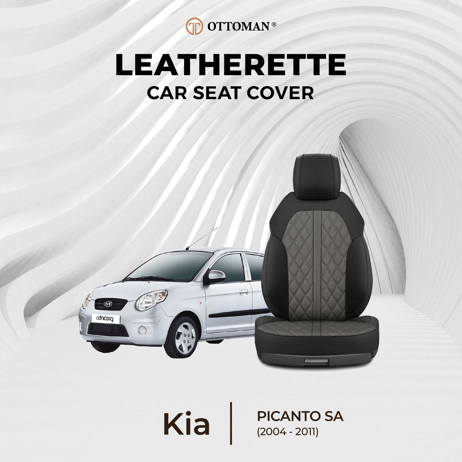 Kia Picanto TA (2011-2017) Ottoman Seat Cover - Ottoman Car Mats