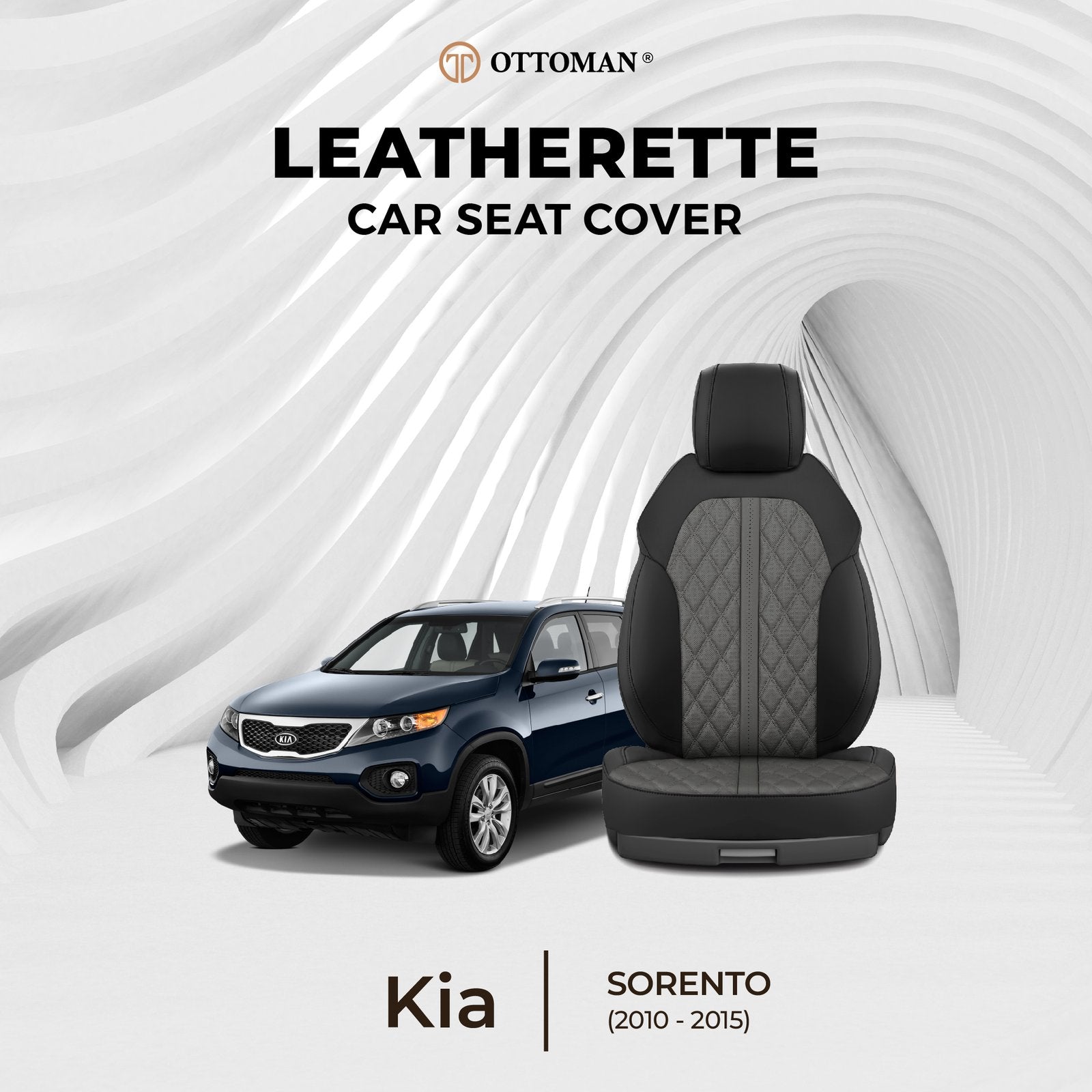 Kia Sorento (2010-2015) Ottoman Seat Cover - Ottoman Car Mats