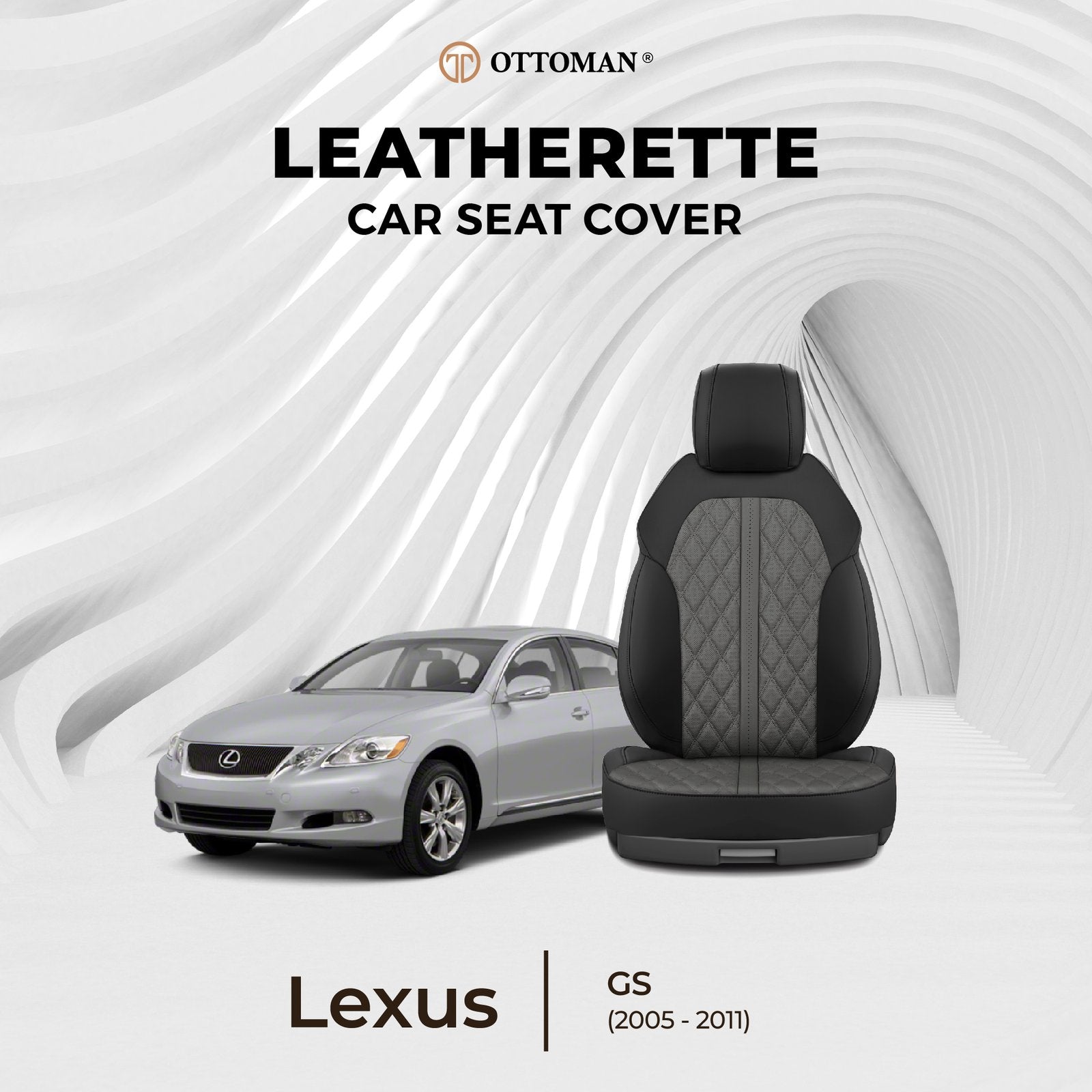 Lexus GS (2012-Present) Ottoman Seat Cover - Ottoman Car Mats