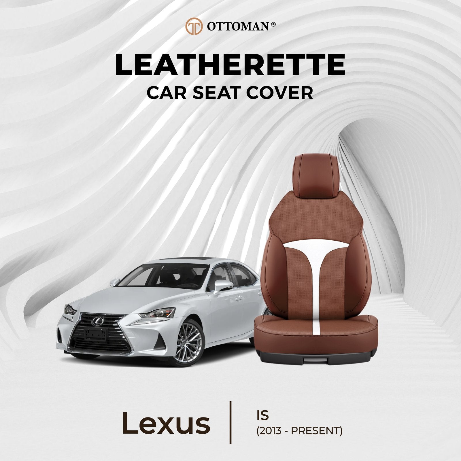 Lexus IS (2013-Present) Ottoman Seat Cover - Ottoman Car Mats