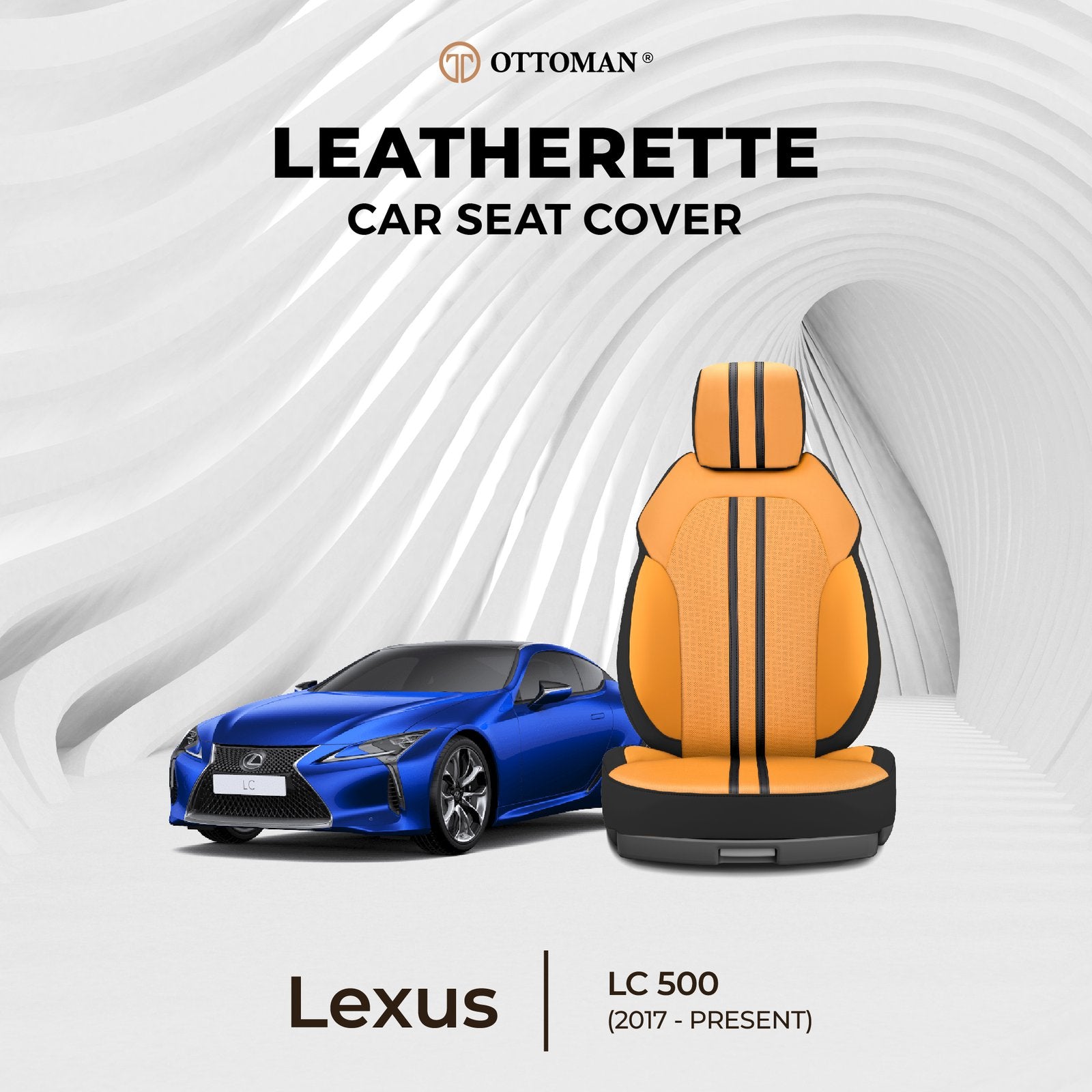 Lexus LC 500 (2017-Present) Ottoman Seat Cover - Ottoman Car Mats