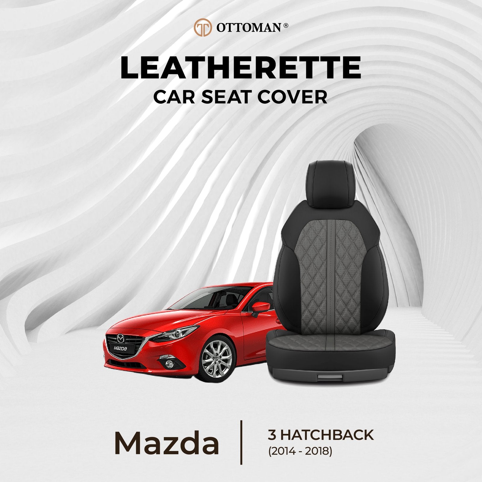 Mazda 3 Hatchback (2014-2018) Ottoman Seat Cover - Ottoman Car Mats