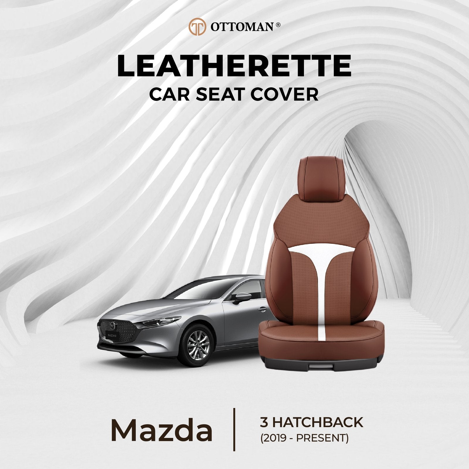 Mazda 3 Hatchback (2019-Present) Ottoman Seat Cover - Ottoman Car Mats