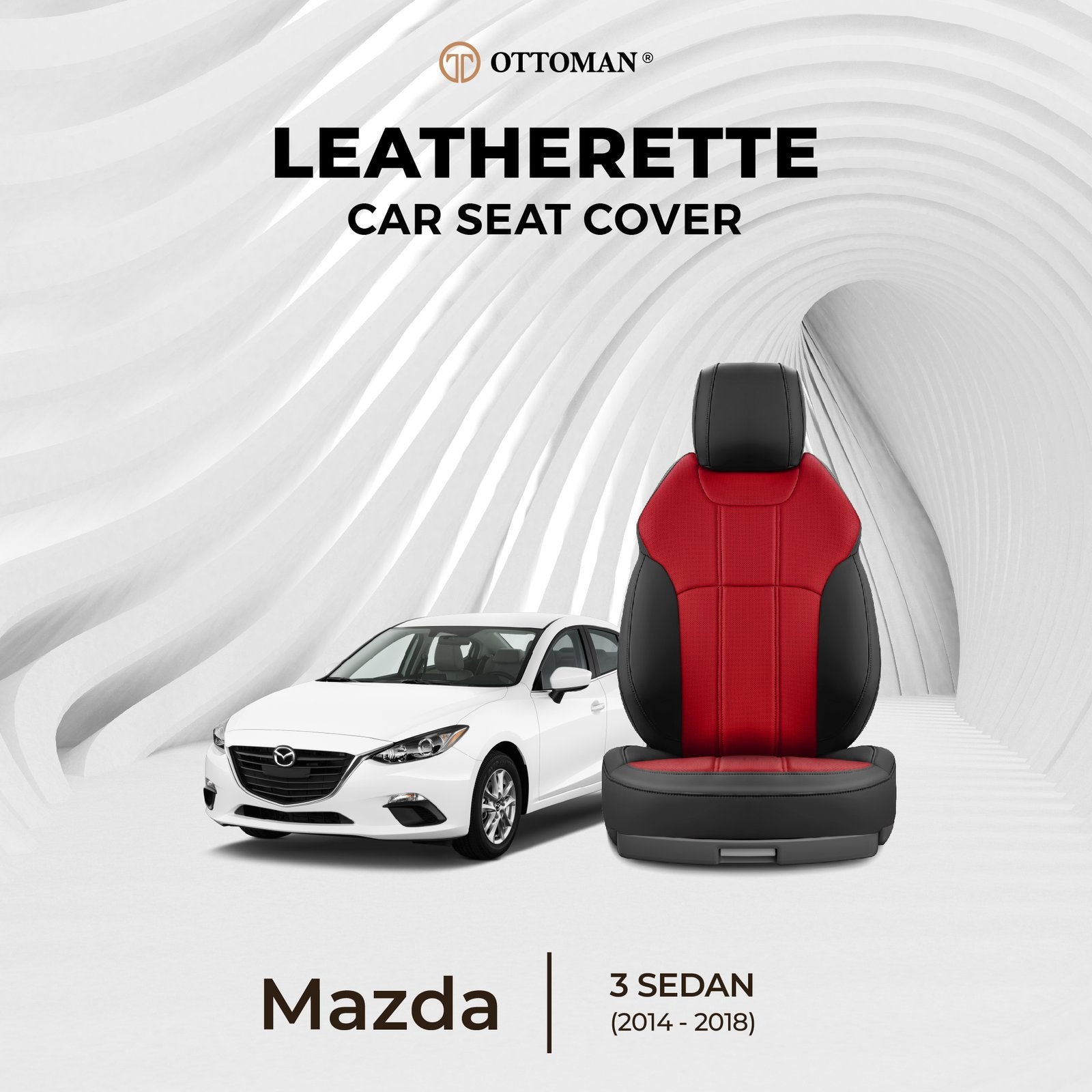 Mazda 3 Sedan (2014-2018) Ottoman Seat Cover - Ottoman Car Mats