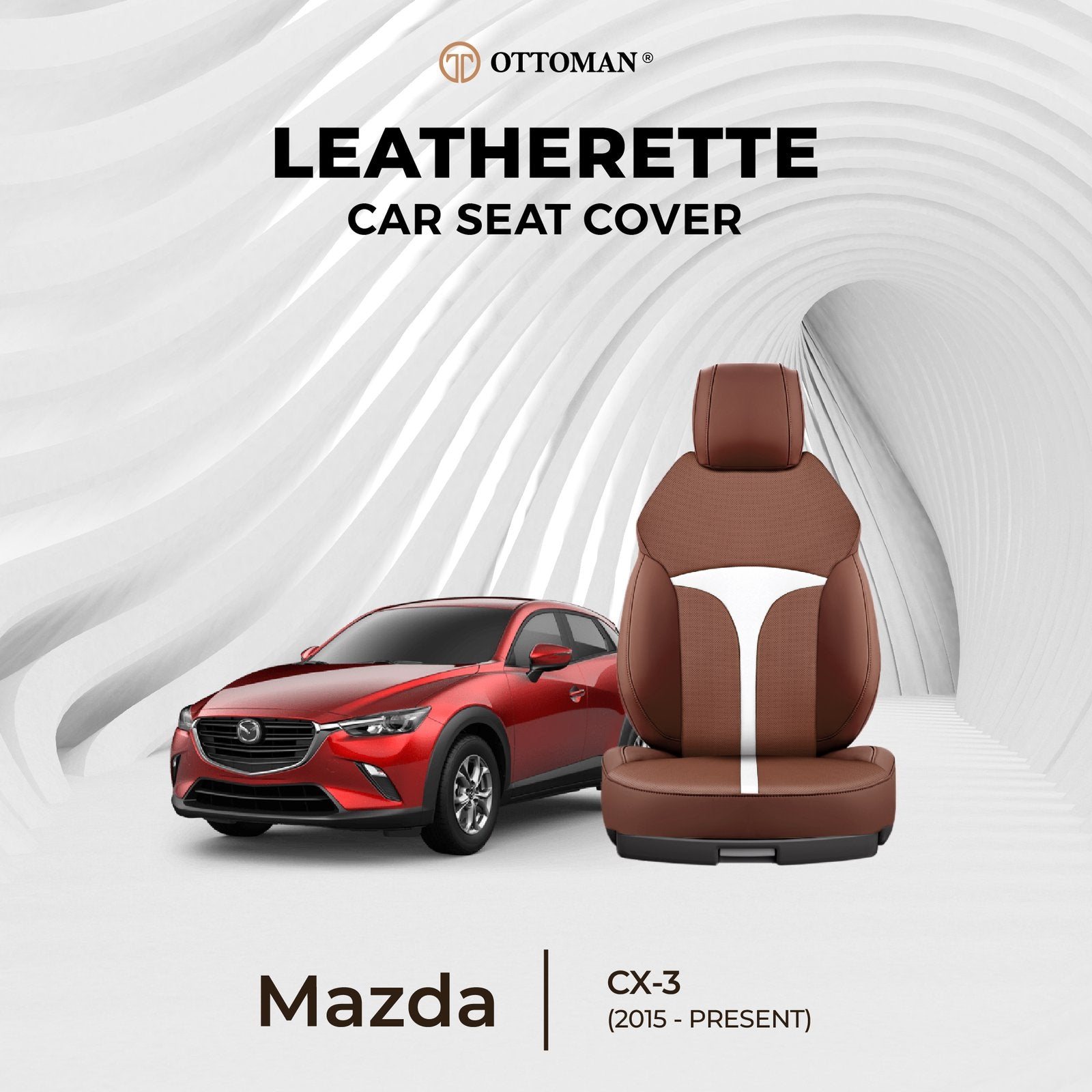 Mazda CX-3 (2015-Present) Ottoman Seat Cover - Ottoman Car Mats