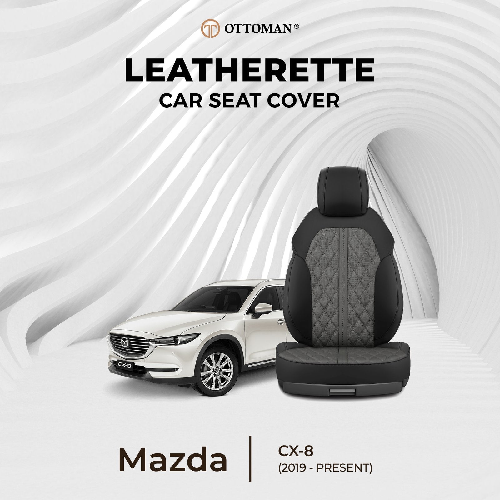 Mazda CX-8 (2019-Present) Ottoman Seat Cover - Ottoman Car Mats