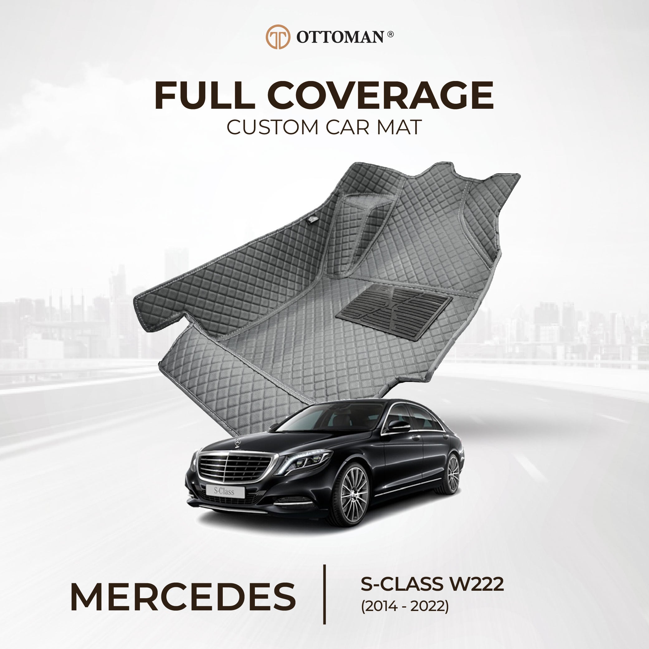 Mercedes Benz S-Class W222 (2014-2022) Ottoman Car Mat