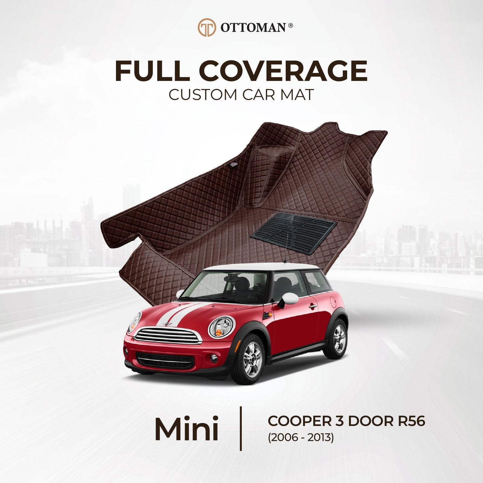 Mini Cooper 3 Door F56 (2014-Present) Ottoman Car Mat