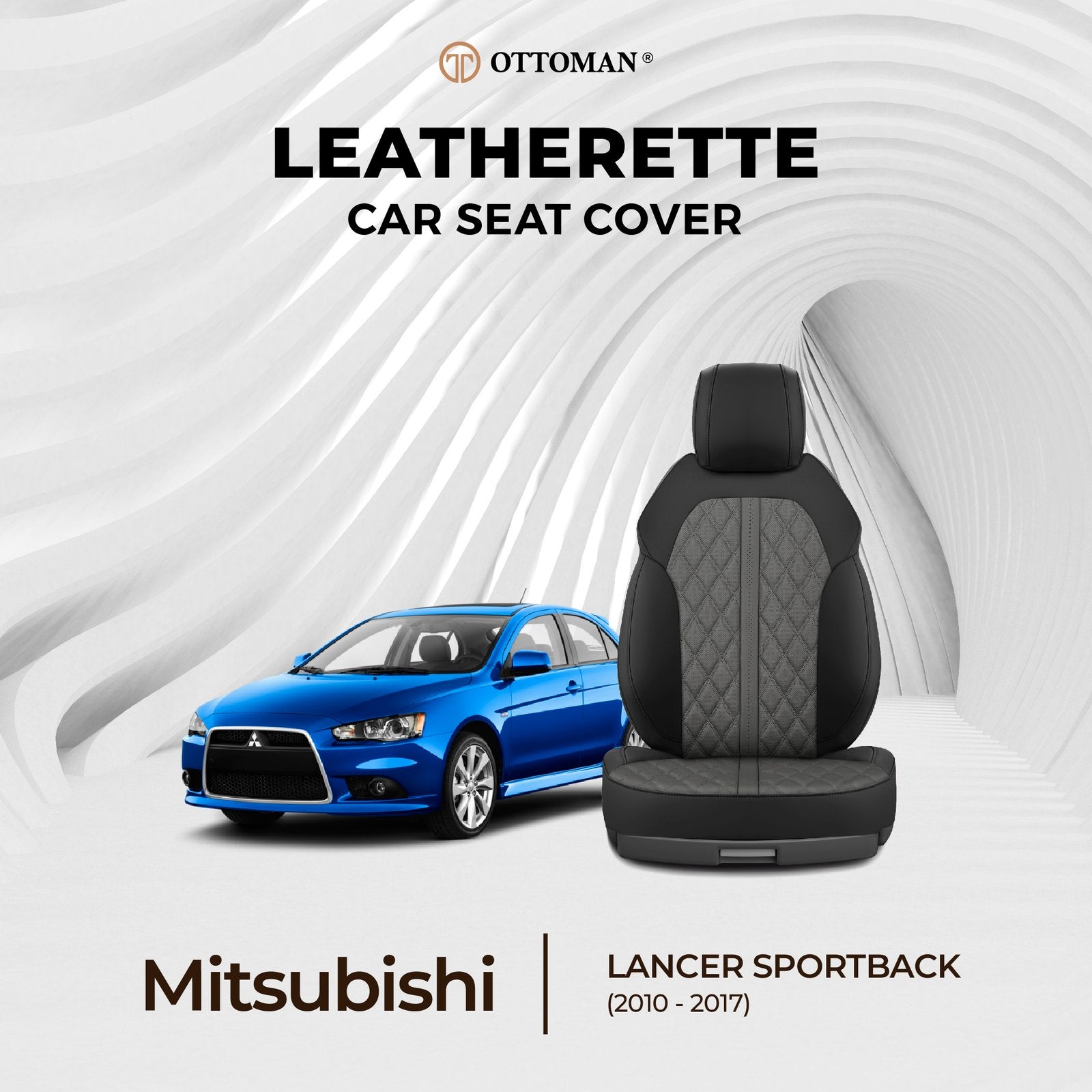 Mitsubishi Lancer Sportback (2010-2017) Ottoman Seat Cover - Ottoman Car Mats