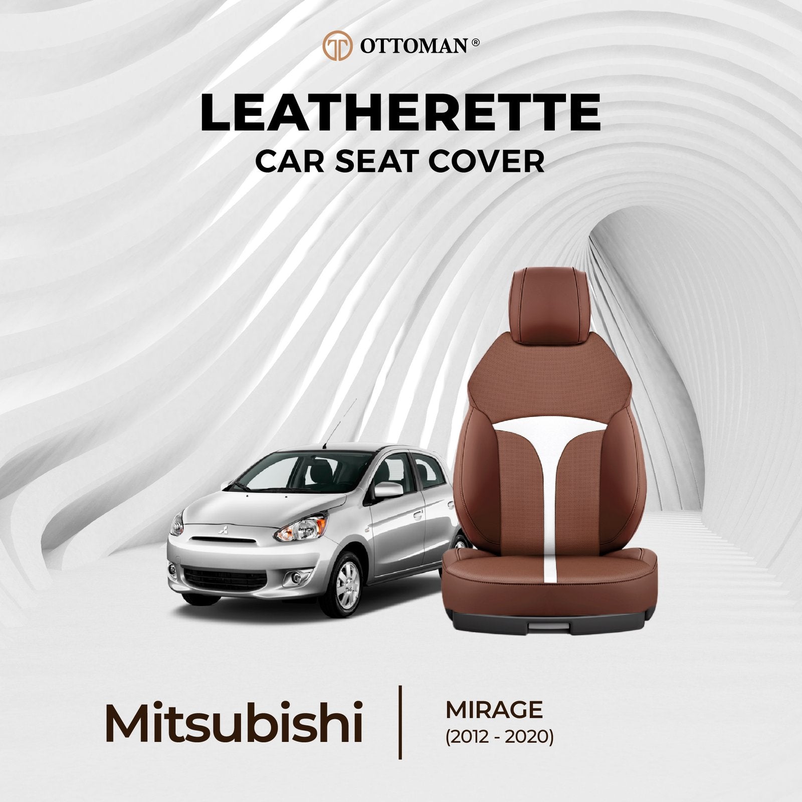 Mitsubishi Mirage (2012-2020) Ottoman Seat Cover - Ottoman Car Mats