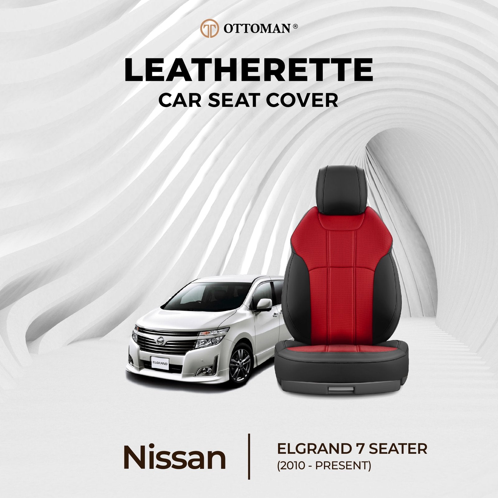 Nissan Elgrand (2010-Present) Ottoman Seat Cover - Ottoman Car Mats