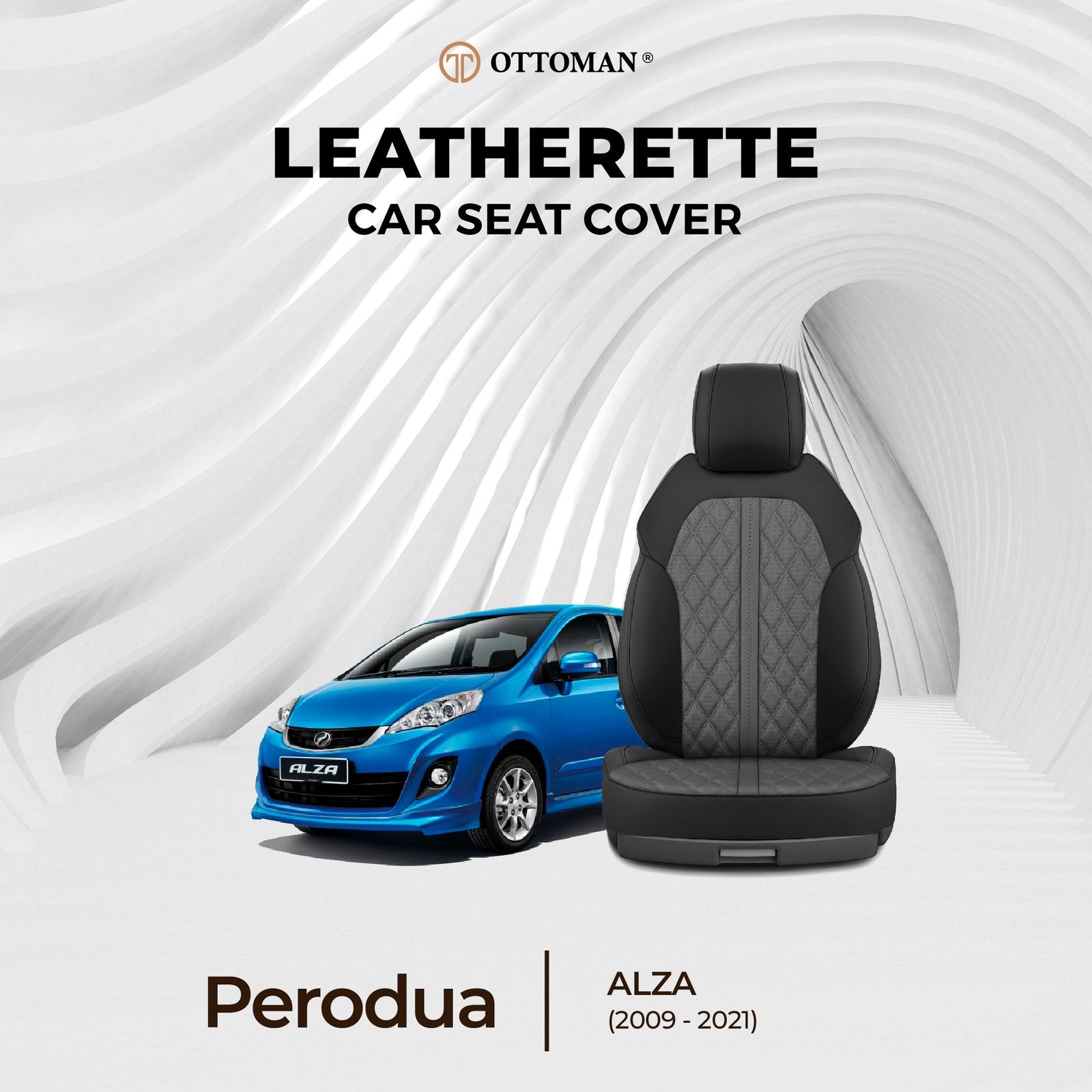 Perodua Alza (2009-2021) Ottoman Seat Cover - Ottoman Car Mats